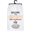 Hope You Brought The Pie Kitchen Towel - Cotton, Glitter