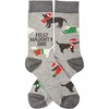 Socks - Feliz Naughty Dog - One Size Fits Most - Cotton, Nylon, Spandex