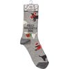 Feliz Naughty Dog Socks - Cotton, Nylon, Spandex
