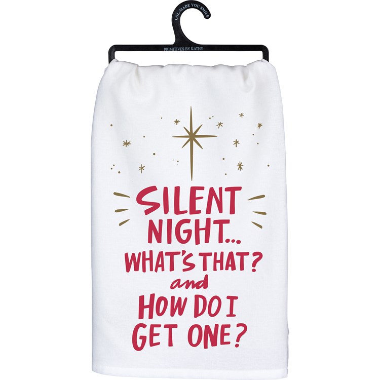 Silent Night What's That Kitchen Towel - Cotton