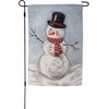Snowman Garden Flag - Polyester