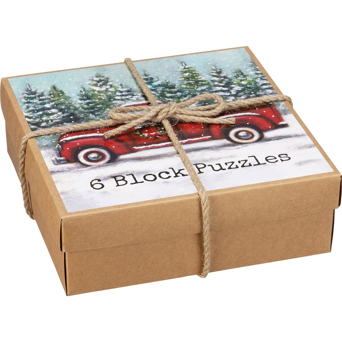 Winter Farm Block Puzzle - Wood, Paper, Jute