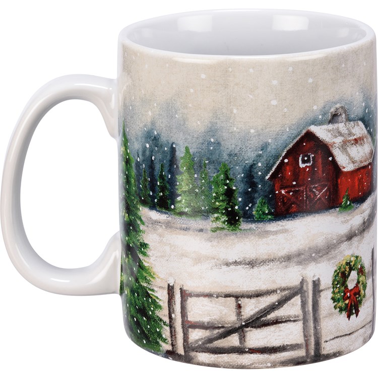 Winter Farm Mug - Stoneware