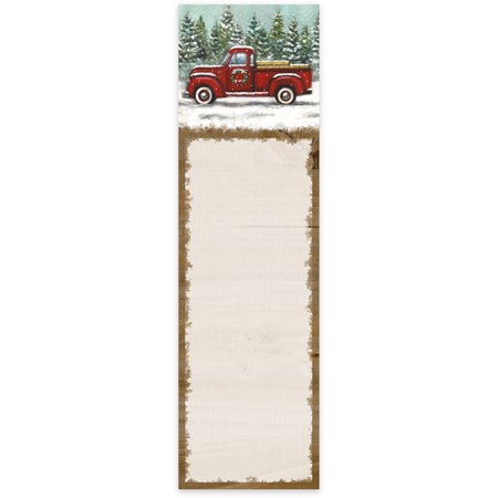 Red Truck List Pad - Paper, Magnet
