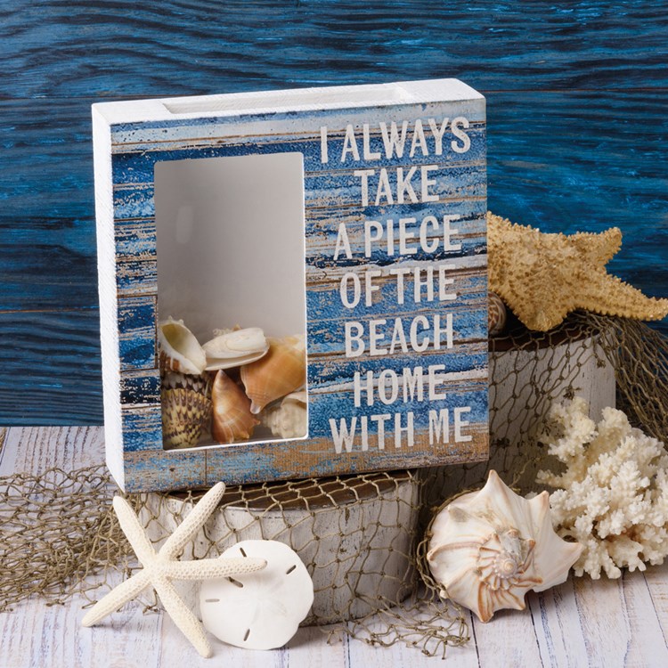 I Take A Piece Of The Beach With Me Shell Holder