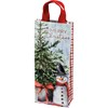 Merry Christmas Wine Tote - Post-Consumer Material, Nylon