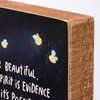 It's Possible To Glow In The Dark Block Sign - Wood, Paper
