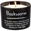 Bookworm Candle - Soy Wax, Glass, Wood