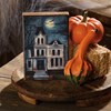 Haunted House Block Sign - Wood