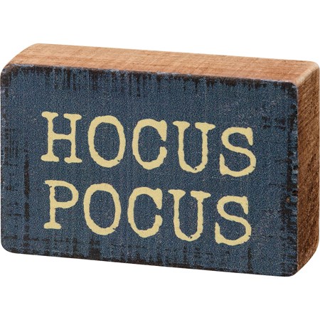 Hocus Pocus Block Sign - Wood
