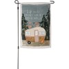 Life Rocks When Your Home Rolls Garden Flag - Polyester