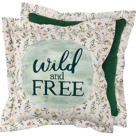 Wild And Free Pillow - Cotton, Zipper