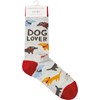 Socks - Dog Lover - One Size Fits Most - Cotton, Nylon, Spandex