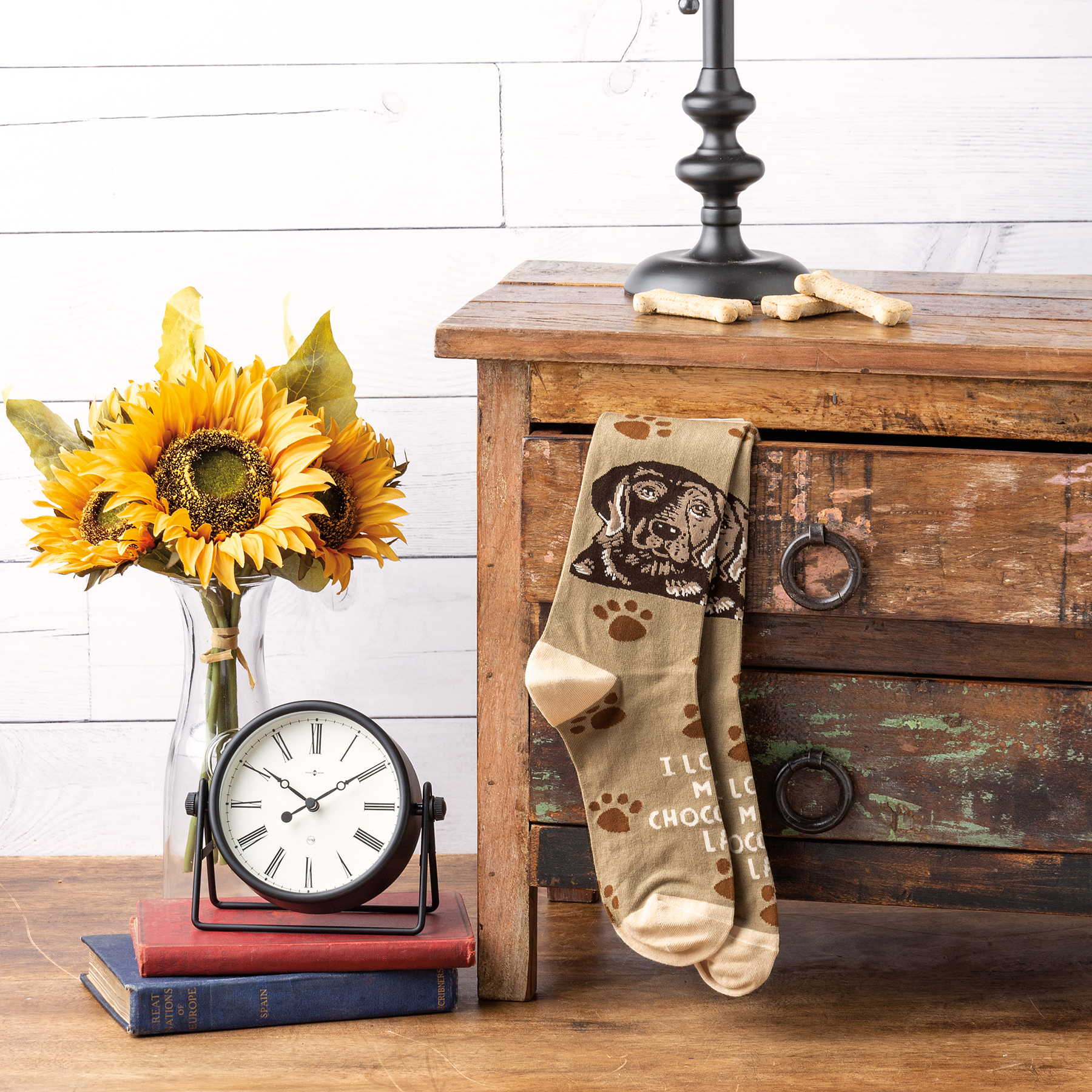 I Love My Chocolate Lab Socks Primitives By Kathy