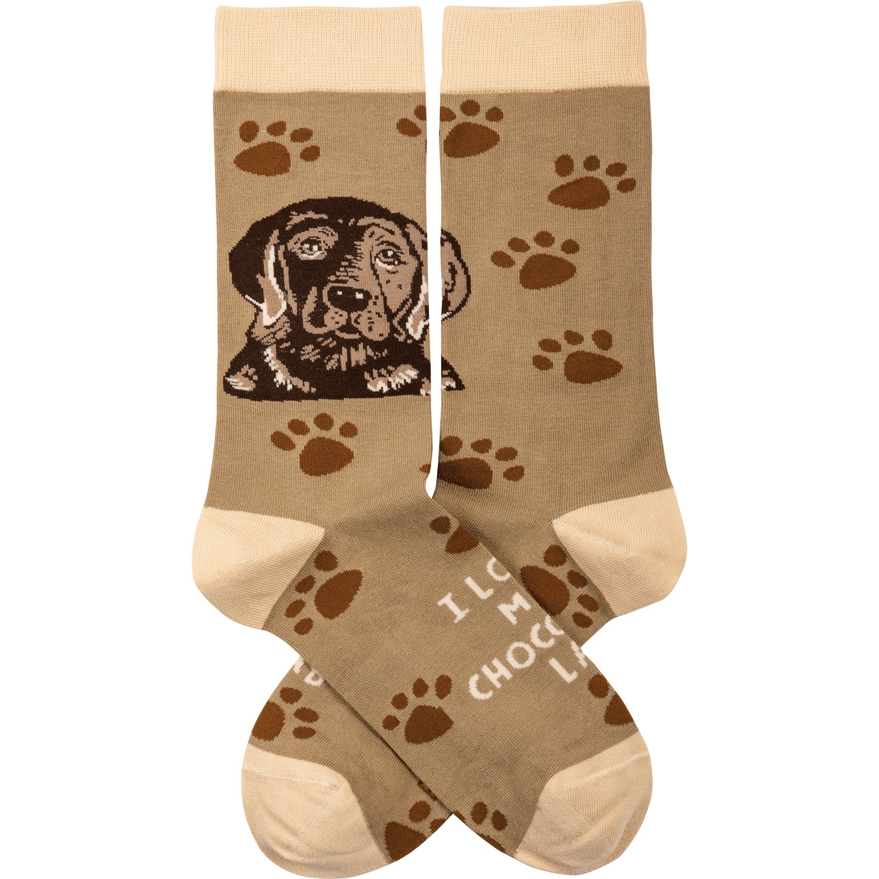 I Love My Chocolate Lab Socks Primitives By Kathy