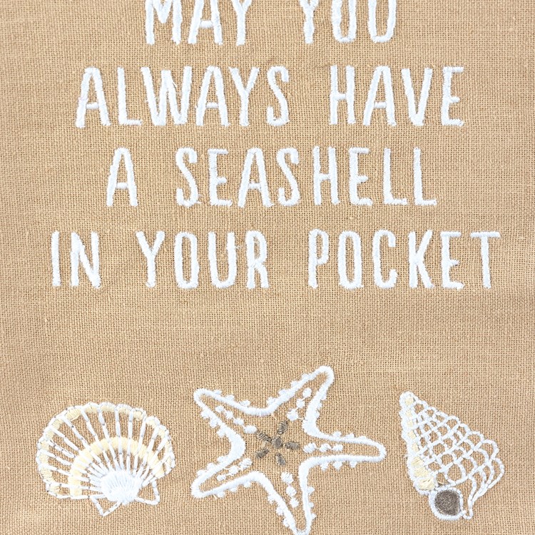 A Seashell In Your Pocket Kitchen Towel - Cotton, Linen