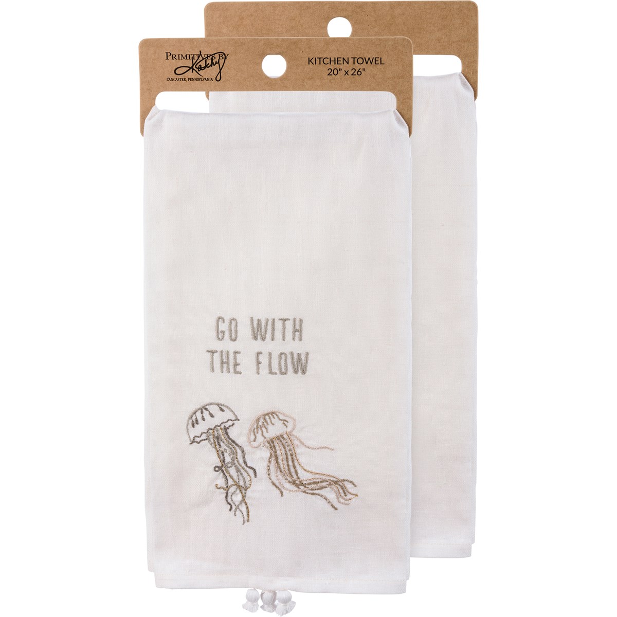 Go With The Flow Kitchen Towel - Cotton, Linen
