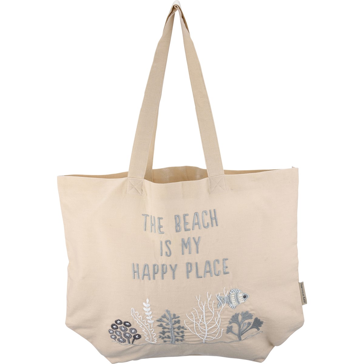The Beach Is My Happy Place Tote - Cotton