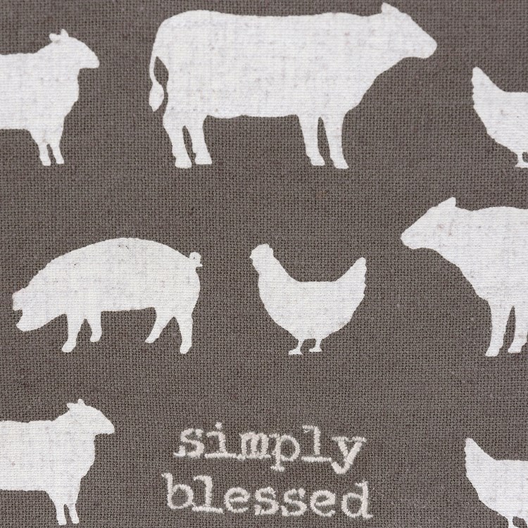 Simply Blessed Kitchen Towel - Cotton, Linen