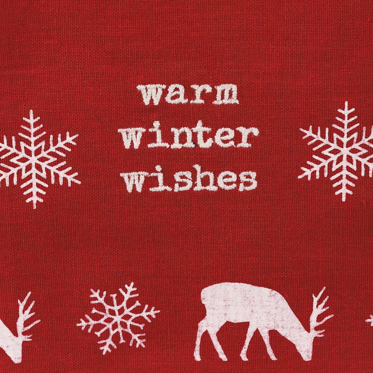 Kitchen Towel - Warm Winter Wishes - 20" x 26" - Cotton, Linen