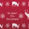 Oh Deer! It's Christmas Apron - Cotton, Linen, Metal
