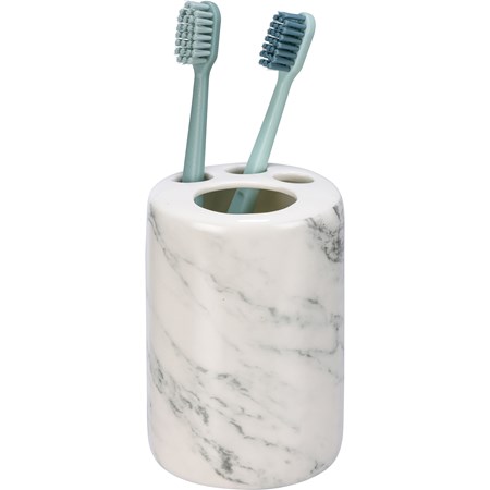 Marbled Toothbrush Holder - Stoneware