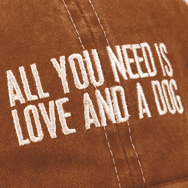 All You Need Is Love And A Dog Baseball Cap - Cotton, Metal