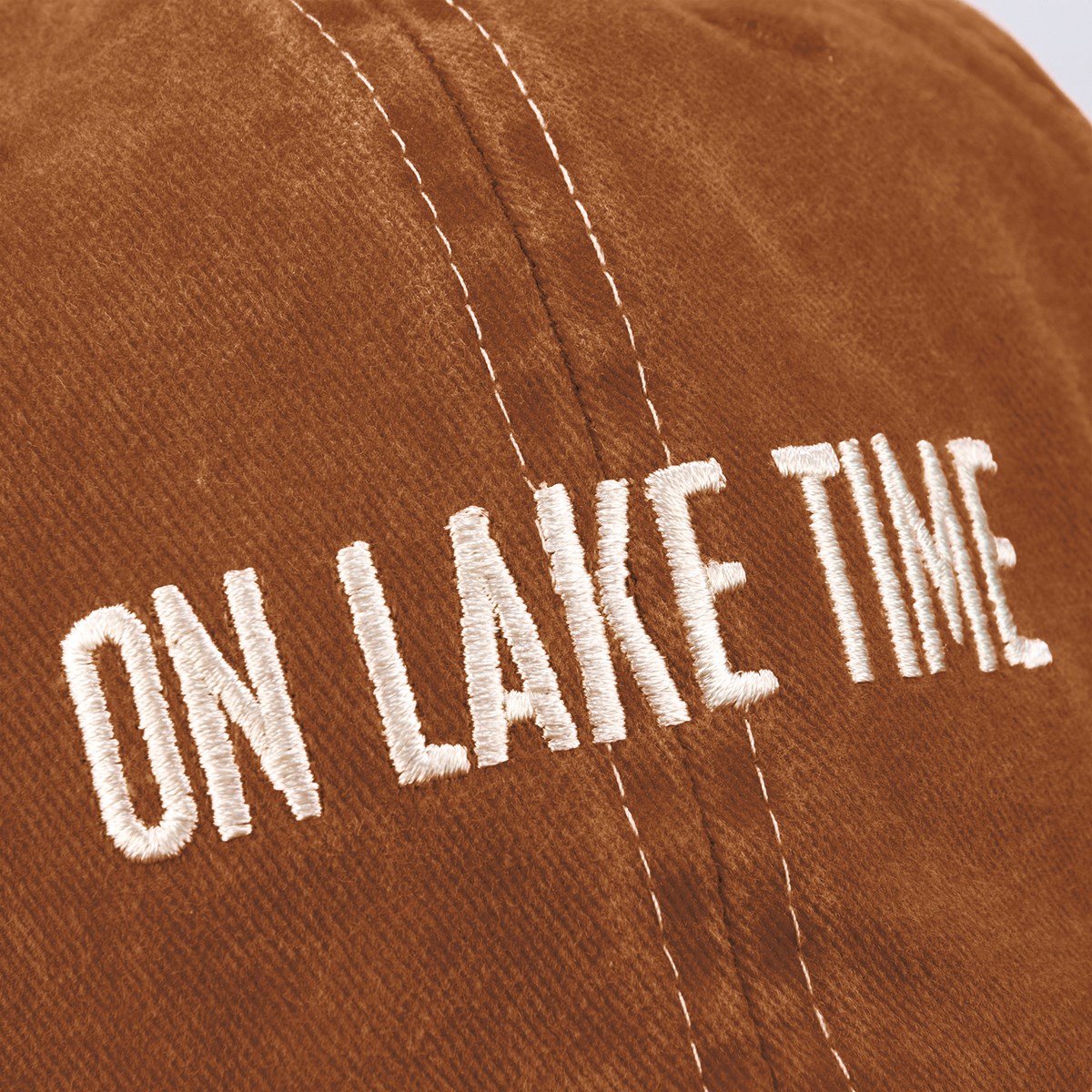 Baseball Cap - On Lake Time - One Size Fits Most - Cotton, Metal