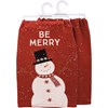 Be Merry Snowman Kitchen Towel - Cotton
