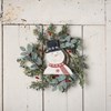 Nordic Snowman Wreath Insert - Wood, Paper, Wire, Mica
