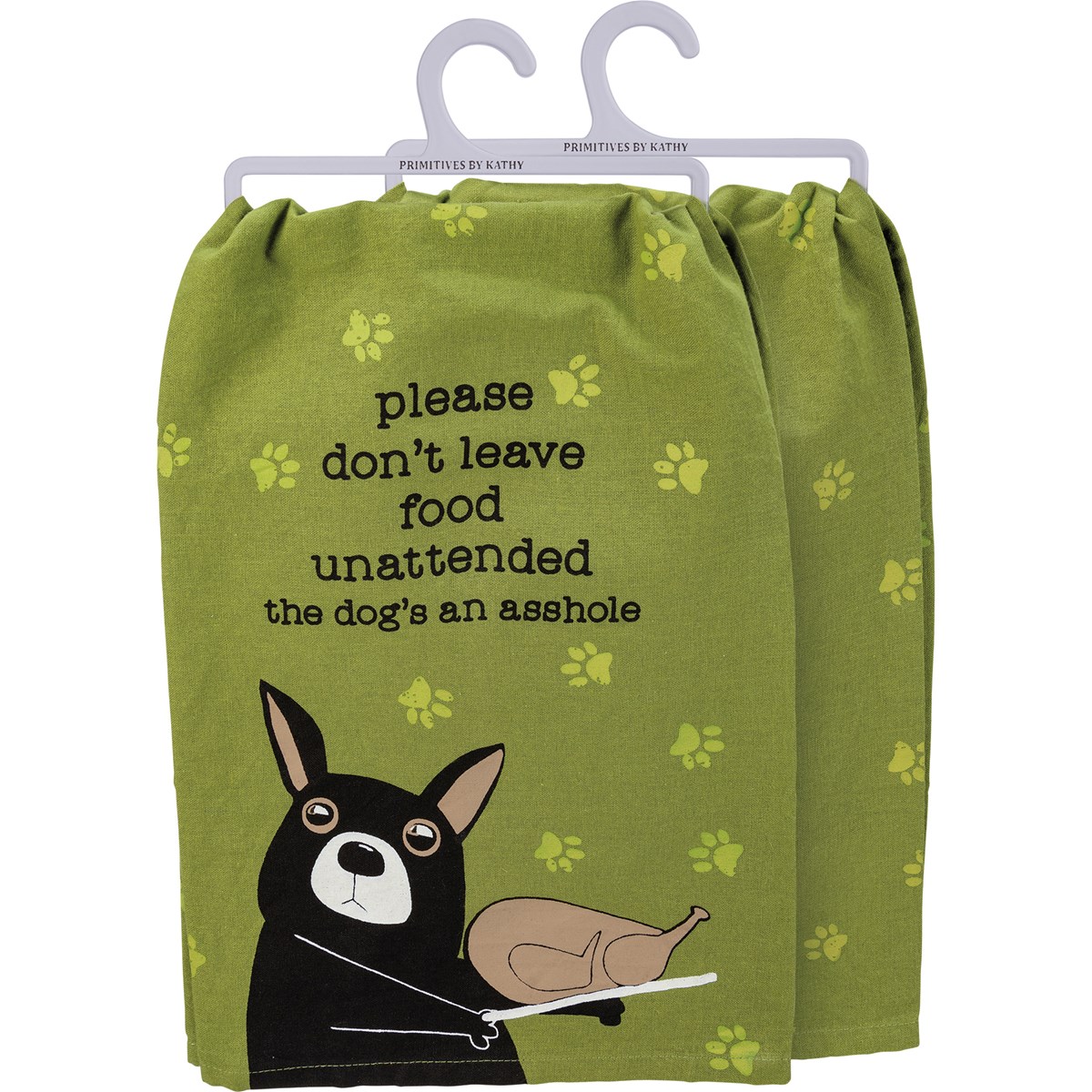 Please Don't Leave Food Unattended Kitchen Towel - Cotton
