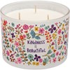 Kindness Is Beautiful Jar Candle - Soy Wax, Glass, Cotton