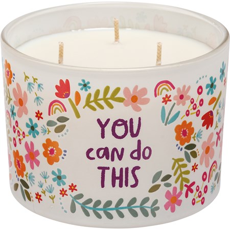 Jar Candle - You Can Do This - 14 oz., 4.50" Diameter x 3.25" - Soy Wax, Glass, Cotton