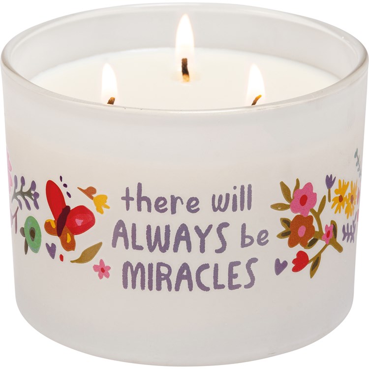 There Will Always Be Miracles Jar Candle - Soy Wax, Glass, Cotton