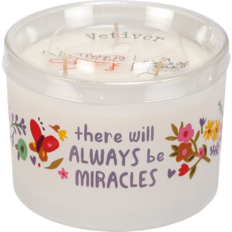 There Will Always Be Miracles Jar Candle - Soy Wax, Glass, Cotton