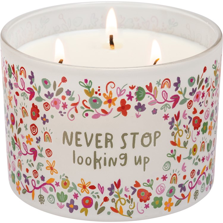 Never Stop Looking Up Jar Candle - Soy Wax, Glass, Cotton
