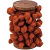 Orange Mini Pom Garland - Cotton, Wood
