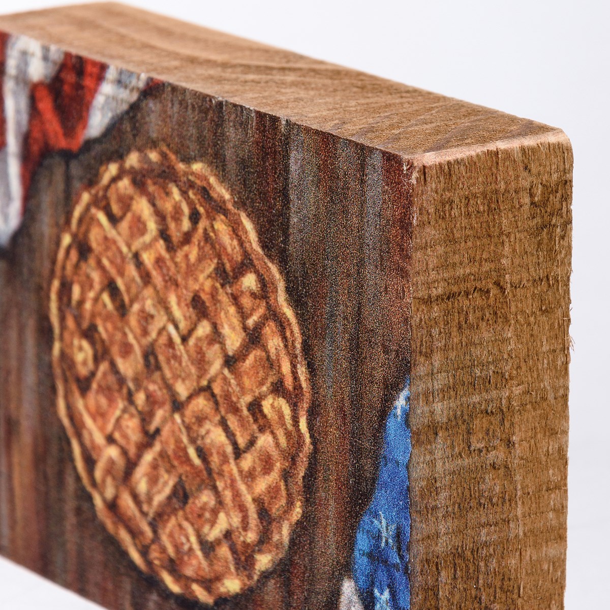 Apple Pie Block Sign - Wood