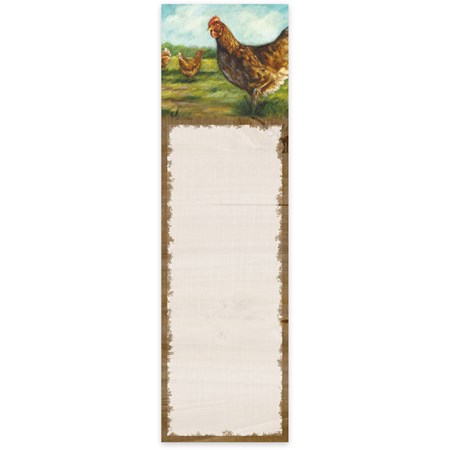 Curious Chicken List Pad - Paper, Magnet