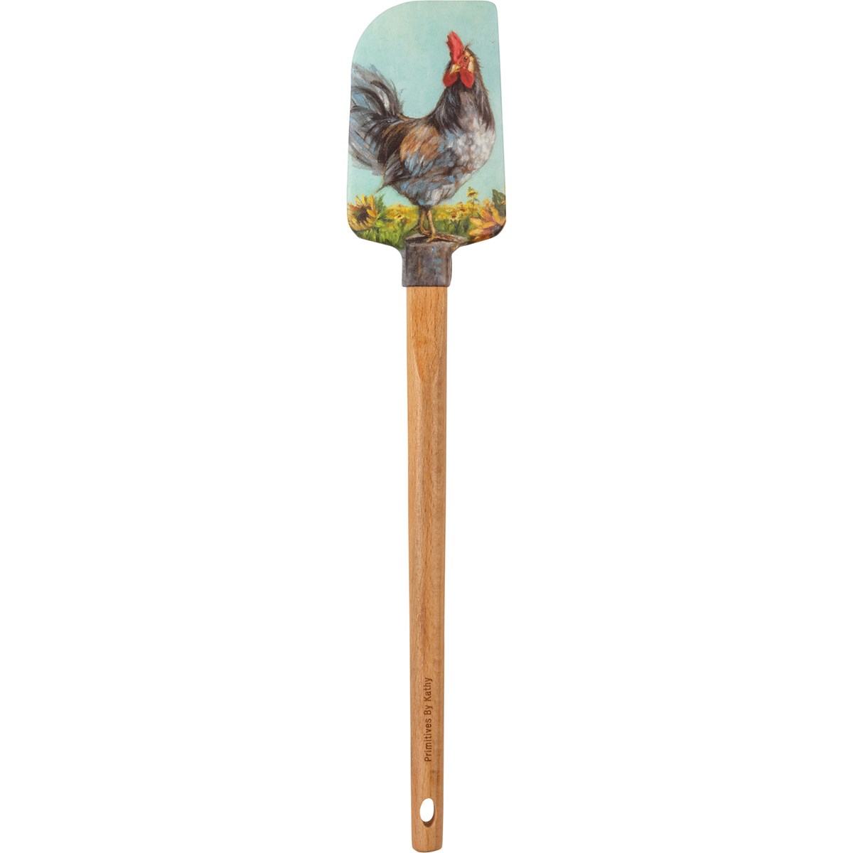 Rooster Spatula - Silicone, Wood