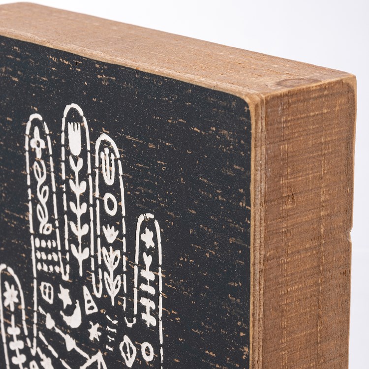 Palmistry Inset Box Sign - Wood