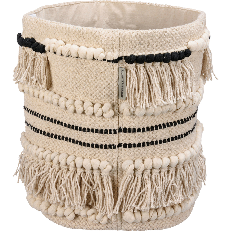 Black Tassels Bin - Cotton