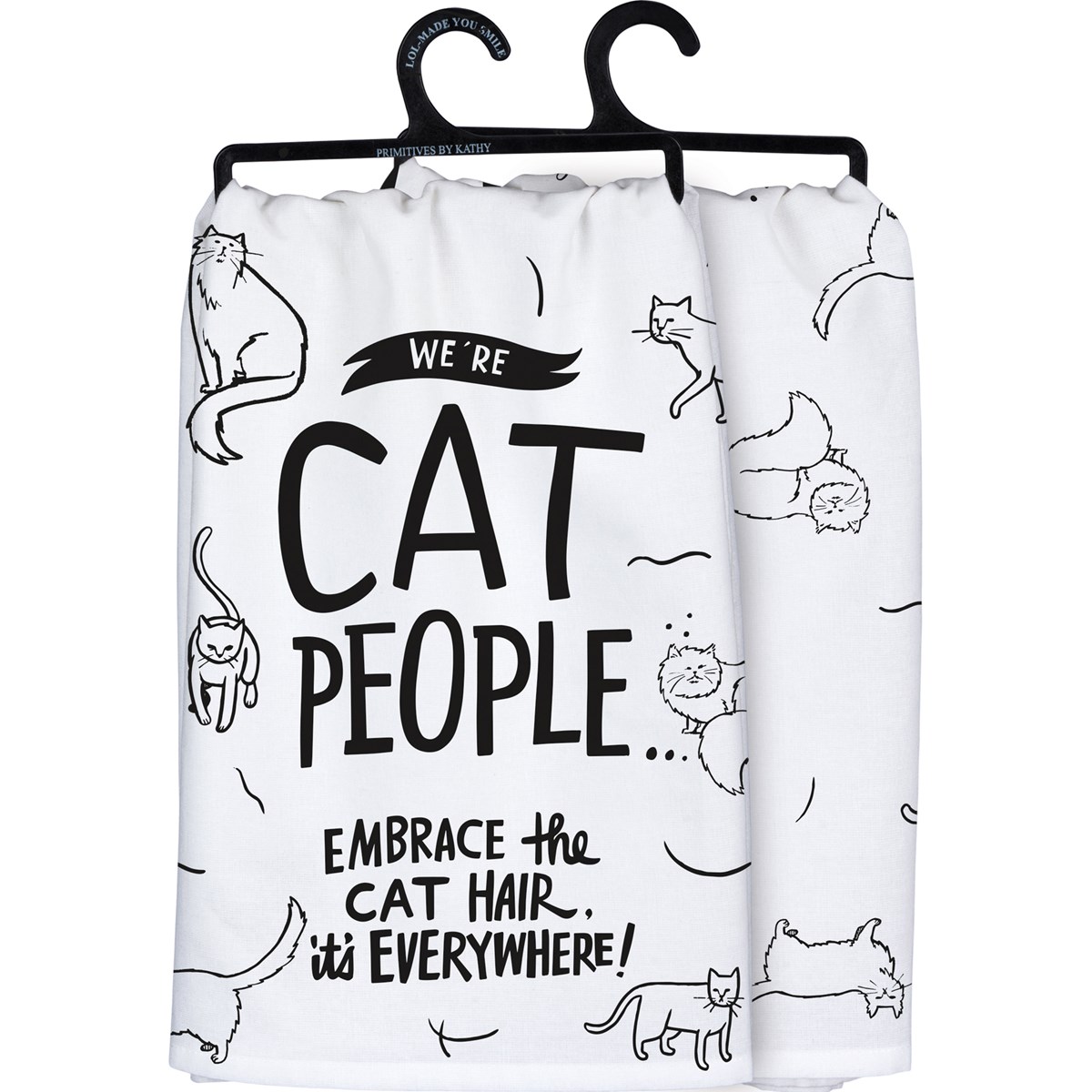Embrace The Cat Hair Kitchen Towel - Cotton