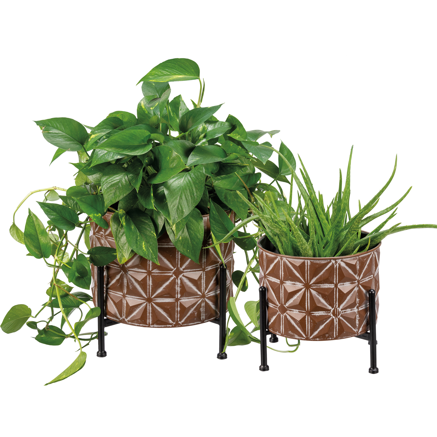 Geometric Planter Stand Set Primitives By Kathy