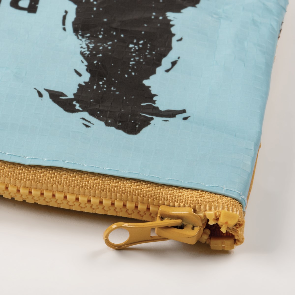 Love My Rescue Zipper Wallet - Post-Consumer Material, Plastic, Metal