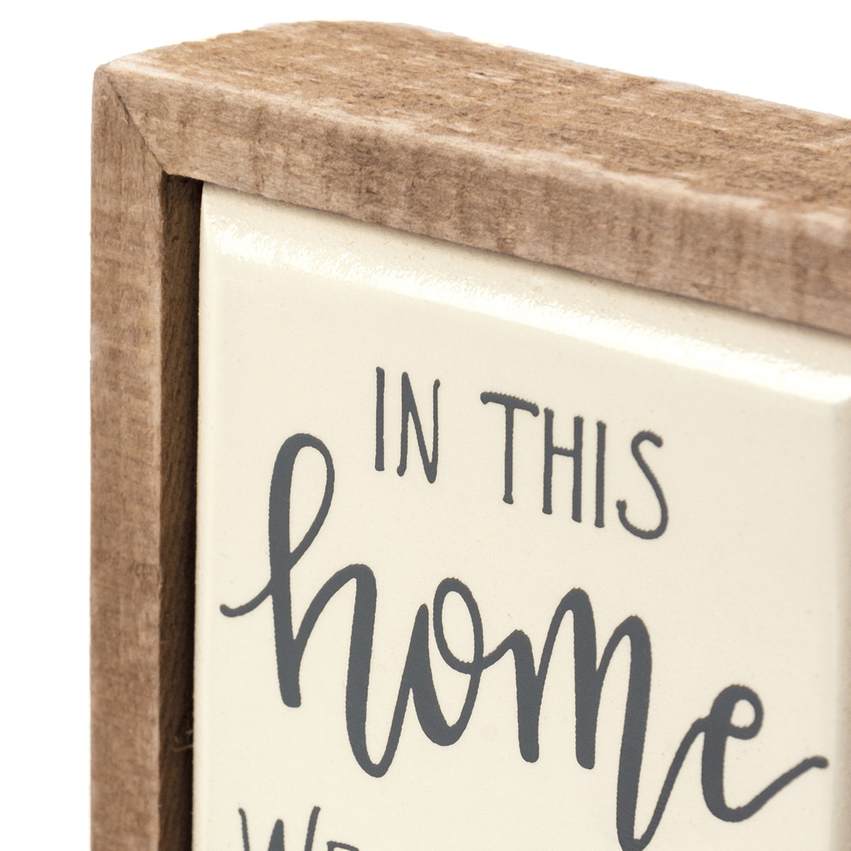 Narrate The Cat's Thoughts Box Sign Mini - Wood