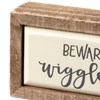 Beware Of Wigglebutts Box Sign Mini - Wood