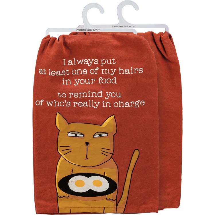 One Of My Hairs In Food Kitchen Towel - Cotton