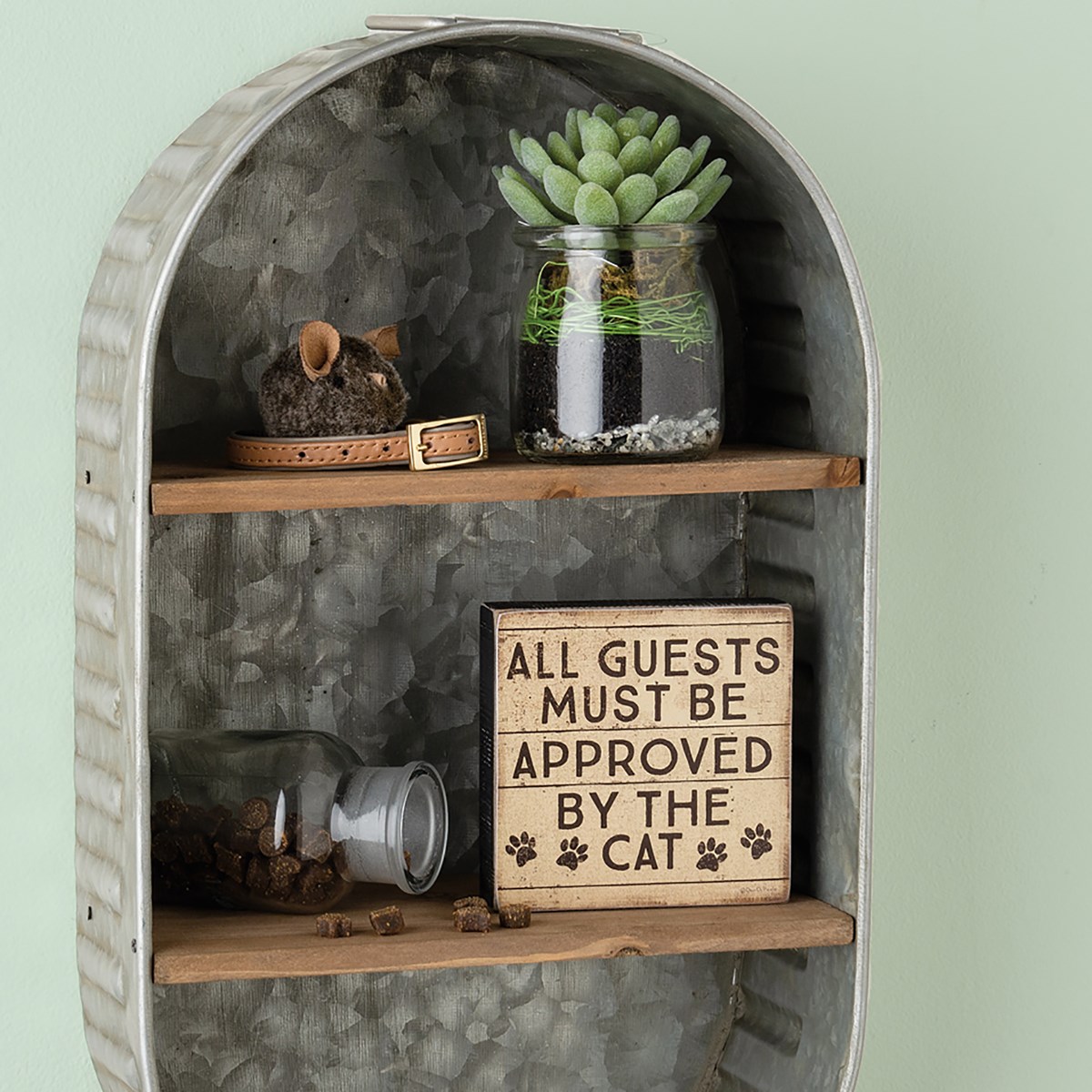 All Guests Approved By Cat Block Sign - Wood, Paper
