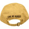 Baseball Cap - Love My Beagle - One Size Fits Most - Cotton, Metal